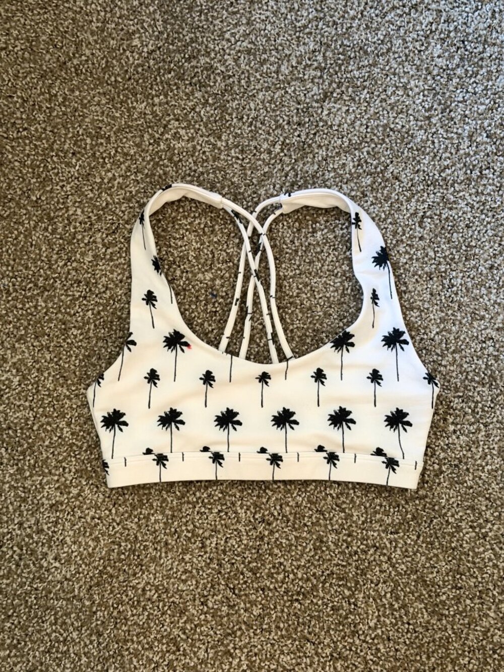 Spiritual Gangster Palm Tree Printed Studio Sports Bra - Picture 3 of 6